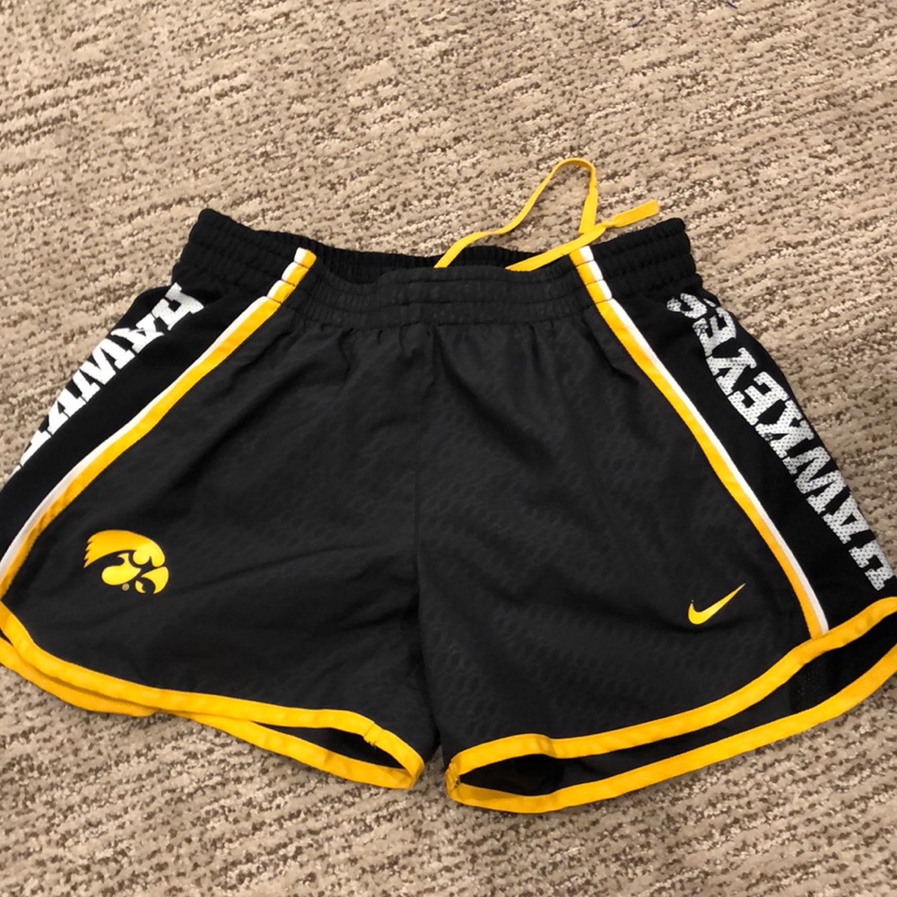 Iowa Hawkeye Nike running shorts